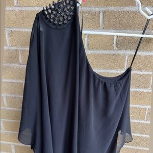 Zara asymmetric stud top